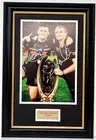 Ivan Cleary & Nathan Cleary Panthers Premiers Signed Celebration Photo Framed
