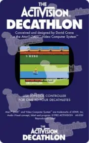 Replacement 2600 Game Cartridge Label - The Activision Decathlon