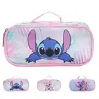 Kids Stitch Pencil Case Large Capacity Stationery Organizer Make-Up Storage Bag