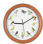 Retro Birdsong Clock, Animal Sound Clocks, Cuckoo Bird Clocks, Decorative Alarm Clock, Birds Clock for Bedroom, Home Decor Bird, 10-Inch Bird Clocks for Bedroom, Living Room