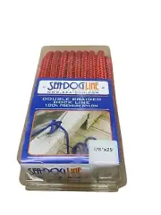 SEADOG Red Nylon Twisted Dock Line 3/8"x25' Part# 302110025RD-1
