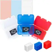18 PCS Multi-Color Clear Plastic Memory Card Holder Case for 18 Micro SD SDXC