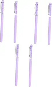 minkissy 6 Pcs Manicure Set Rhinestones Picker Nail Dotting Pen Tool Kit 5 Colors for Beginners Professionals