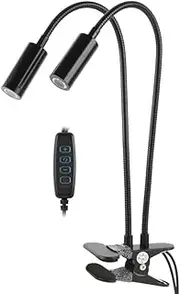 Clamp Type Adjustable Side Light Illuminator Lamp Spotlight Lamp Fill Light Lamp USB 5V for HDMI USB VGA Video Microscope Camera (Color : Black)