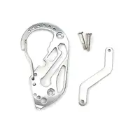 2PCS Stainless Steel EDC Multi-function Key Holder Screwdriver Wrench Carabiner For camping Outdoor Tools