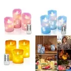 LED Decorative Candles Set Light Chain LED Candle Lamp Timer With Remote Control