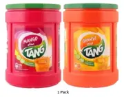 Tang Orange+Mango Drink Mix Plastic Jar 2x750g - 2 Pack