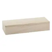Urban Crafter Wooden Rectangular Hinged Box 22x8x4.5cm