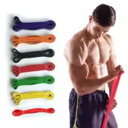 KALOAD 1PCS 15-35lbs Resistance Band Heavy Duty Latex Elastic Band Strength Exercise Auxiliary Pilates Gym Fitness Equip