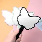 Handheld Butterfly-shaped Makeup Mirror Plastic Portable Makeup Mirror Girls