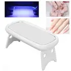 Small Nail Lamp Mirror Design USB Charging Portable Mini UV LED Curing Nail