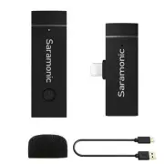 iPhone 12 Wireless Lavalier Microphone Vlog, Saramonic Blink Go D1 Lapel Wireles