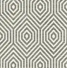 Wallpaper, System Solution, Hexagon, Stripes, Gleam, Black, Pearl, Eggshell
