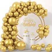 Gold Balloons 114Pcs Metallic Gold Balloon Garland Arch Kit Different Sizes 5...