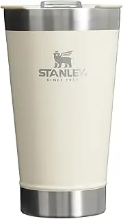 Stanley Classic Stay Chill Vacuum Insulated Pint Glass Tumbler, 16oz Stainless Steel Beer Mug with Built-in Bottle Opener, Double Wall Rugged Metal Drinking Glass, Dishwasher Safe Insulated Cup