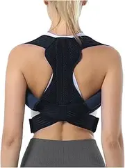Back Brace Lumbar Support Relieve Pain Posture Corrector Belt Shoulder Support Belt Relieve Back Fatigue Pain(X-Small)