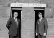 Manchester United Manager Ron Atkinson With Chairman Martin Edwards 1985 Photo 1