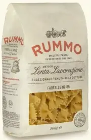 Farfallette Rummo Paste Semolina Italian Slow Knit Paste Short 500g