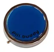 Blue Small Daily Medication Pill Box Organizer Case for Pocket, Purse or Travel