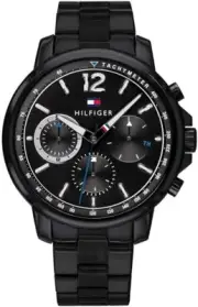 Tommy Hilfiger 1791529 Black Day Date Dial Mens Classic Watch