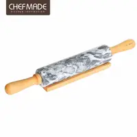 在飛比找PChome24h購物優惠-【美國Chefmade】大理石烘焙擀麵棍-含底座(CM077