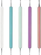 5 Pcs Pattern Tracing Stylus, Ball Embossing Stylus for Transfer Paper, Tracing Tools for Drawing, Embossing Tools for Paper, Art Dotting Tools for Nail Art, Ball Tip Clay Tools Sculpting Stylus