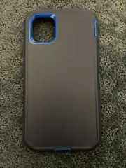 iPhone 11 Heavy Duty Sapphire Blue/ Dark Blue Phone Case
