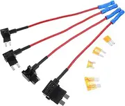 1 Set Car Fuse Holder Kit in Line Fuse Adapter with Standard Plug Socket for Cars Trucks and Boats Easy Installation Reliable Protection for Electrical Systems