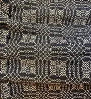 New Primitive BLACK NANTUCKET TABLE SQUARE Coverlet Tablecloth Topper 34"