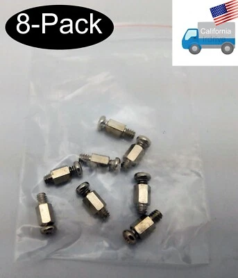8-pack: NEW Motherboard Mounting #6-32 Standoff Screws for PC ATX Tower Case