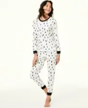 Family PJs Tree-Print Kids Matching Christmas Pajama Set - 8, Medium #5681
