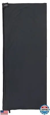 ALPS Mountaineering Brushed Polyester Rectangle Sleeping Bag Liner - Charcoal