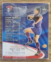 NRL The Footy Frames Tazo ~ Steve Simpson ~ Newcastle Knights ~ 30/64 FREE post