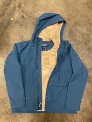 New Patagonia Jackson Glacier Rain Jacket Men’s Small Tidepool Blue NWT H2No
