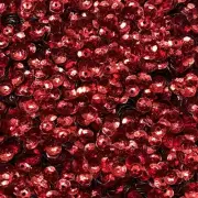 5mm Cup Sequins Red Metallic Embossed Texture Made in USA