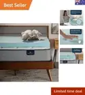 ThermaGel Memory Foam Mattress Topper, Twin XL, Blue