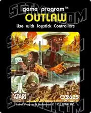 Atari 2600 Replacement Label - Outlaw