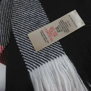BURBERRY 經典格紋厚羊毛圍巾(黑白格紋)B40583951
