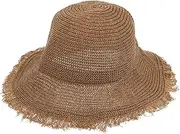 [Homoyoyo] Wide Brim for Women Girls Sun Protection Cap Breathable Straw Sun Hats Sun Hat Special Festivals Khaki