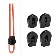 50 Pieces Wheeled Cord Lock Stopper Replacment Ends Stopper for Hat Backpack