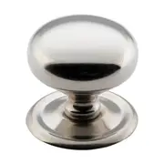 3149 Cupboard Knob Sheet Brass Satin Nickel D38xP35mm