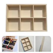 Portable Crayon Box Compartments Sorting Tray Tea Storage Box Grid Storage Case