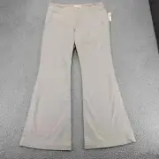 Old Navy Pants Womens 12 Tan Bootcut Flap Pockets Stretch Workwear Mid Rise