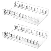 CD Holder 2 Pack, Clear Acrylic CD Organizers, CD Display Rack Holds for6127