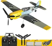 Fancemot BF-109 RC Airplanes, 4-CH 6-Axis Gyro 2.4GHz RC Plane, Remote Control Plane Ready to Fly for Beginners with 360° Stunt Spin Remote and One-Key U-Turn