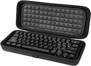 Linkidea Hard Travel Case for Compact 60% Keyboard, Computer 61 Key Wireless/Wired Keyboard Carrying Case Protective Storage Box Bag, Compatible with Razer Huntsman Mini 60%, Logitech G PRO X 60