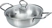 Mini Ramen Soup Pot Induction Soup Maker Stainless Steel Pan Kitchen Stockpot Easy to Clean Cooking Pot for Birthday