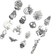 [OFFSCH] Halloween Accessories 15pcs Jewelry Charms Set Diy Charms for Necklace Bracelet Keychain Materials