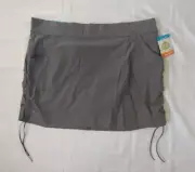 Women’s Columbia “Anytime Casual Skort” Grey Size 2XL Advanced Repellency. NWT