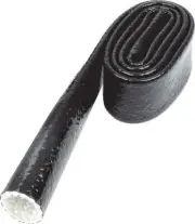 ALLSTAR #34290 HEAT SLEEVE HOSE/WIRE SLEEVE 1/4" BLACK 3 FT SILICONE/FIBERGLASS